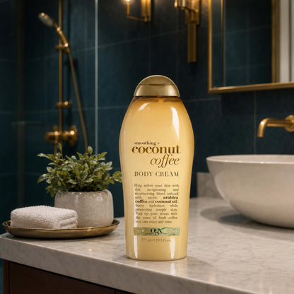 OGX Smoothing + Coconut Coffee Body Cream 19.5 oz OGX