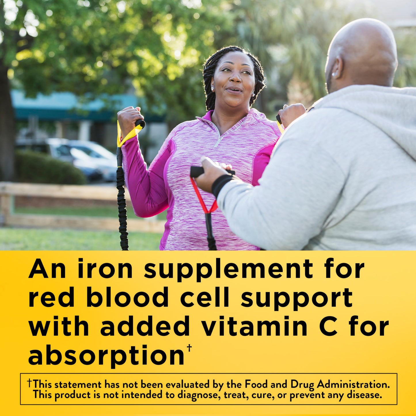 Nature Made Iron 18 mg per serving Gummies with Vitamin C, Iron Supplement for Red Blood Cell Support, 60 Gummies, 30 Day Supply Nature Made
