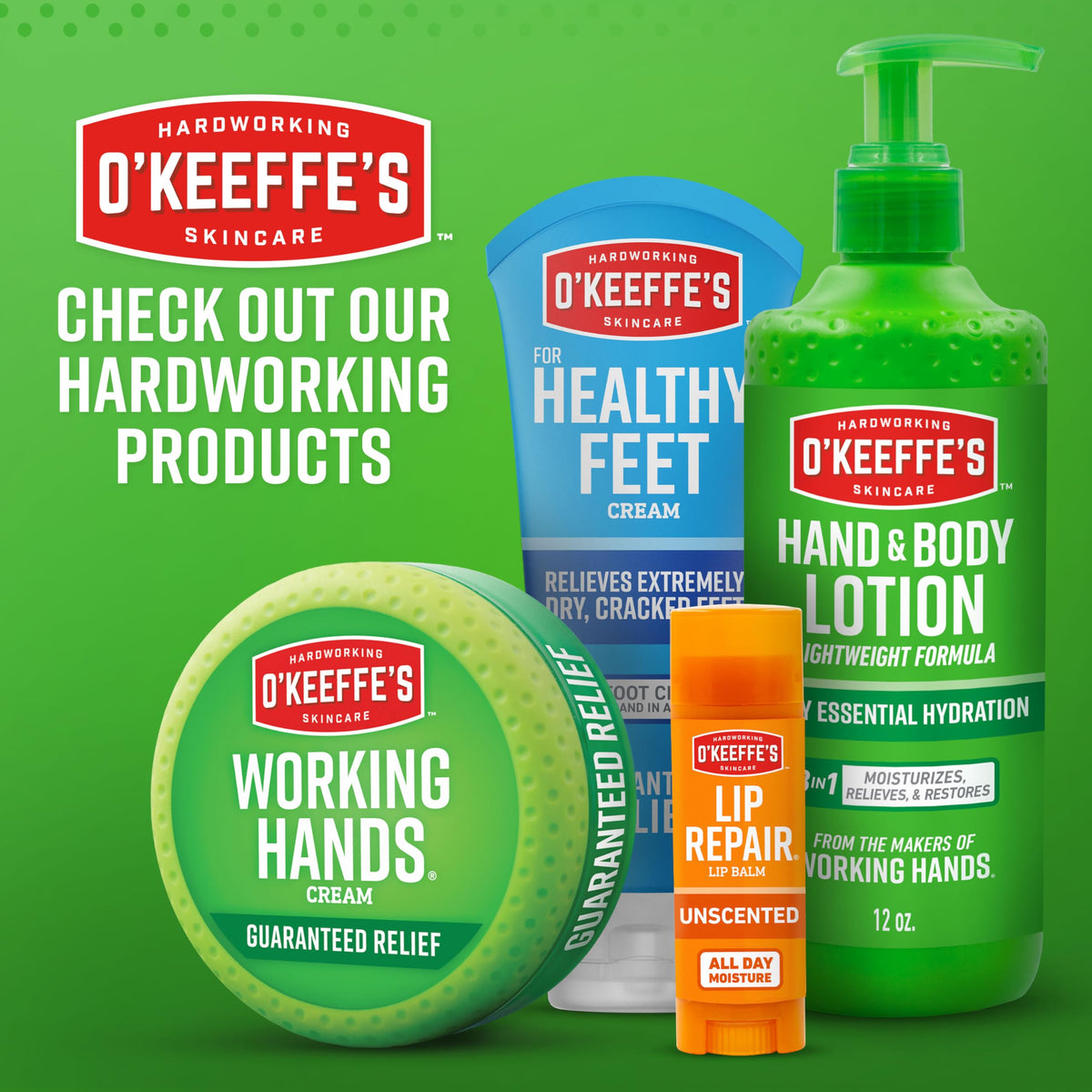 O'Keeffe's Lip Repair Balm, Cooling Relief for Cracked Lips, 2-Pack O'Keeffe's