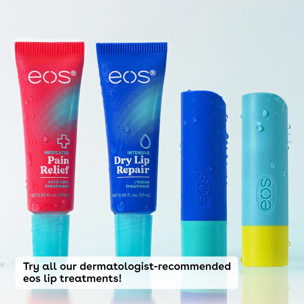 eos The Hero Lip Repair- Strawberry Extract, for Dry Skin, 0.35 oz, 2-Pack eos