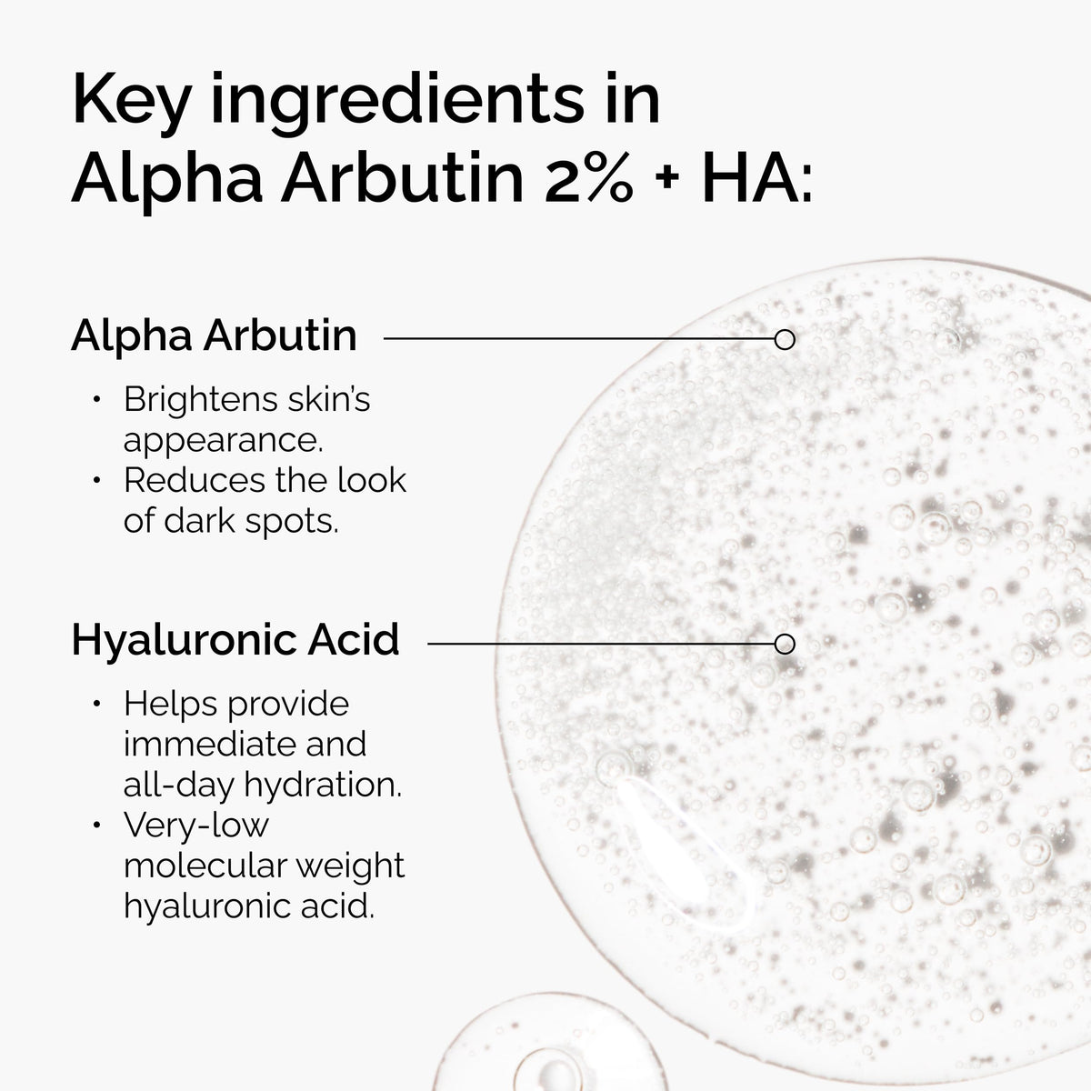 The Ordinary Alpha Arbutin 2% + Hyaluronic Acid, Brightens Skin and Targets Dark Spots The Ordinary