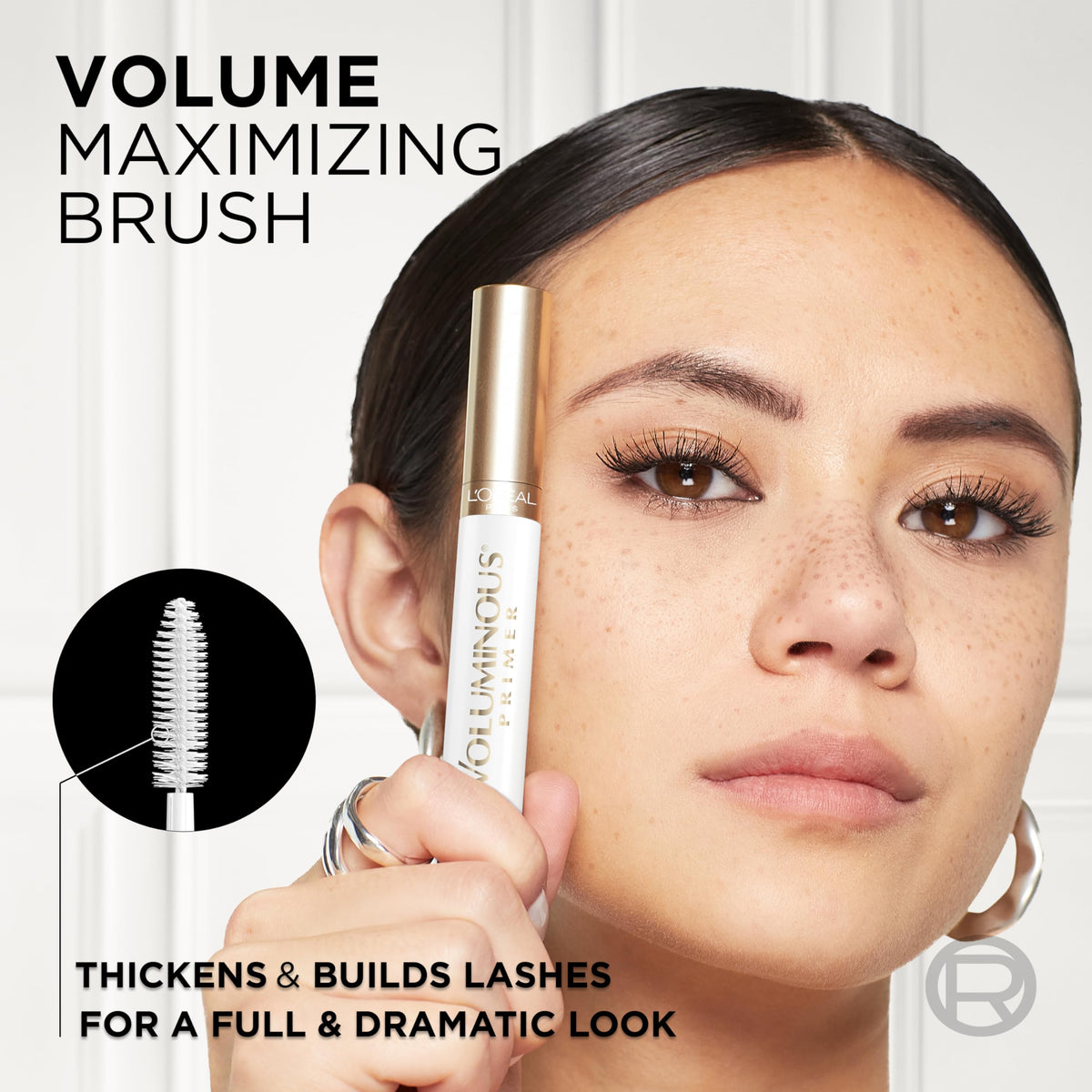 L'Oreal Paris Voluminous Lash Boosting Conditioning Primer Mascara, White Primer, 0.24 Fl Oz., 1 Count L'Oreal Paris
