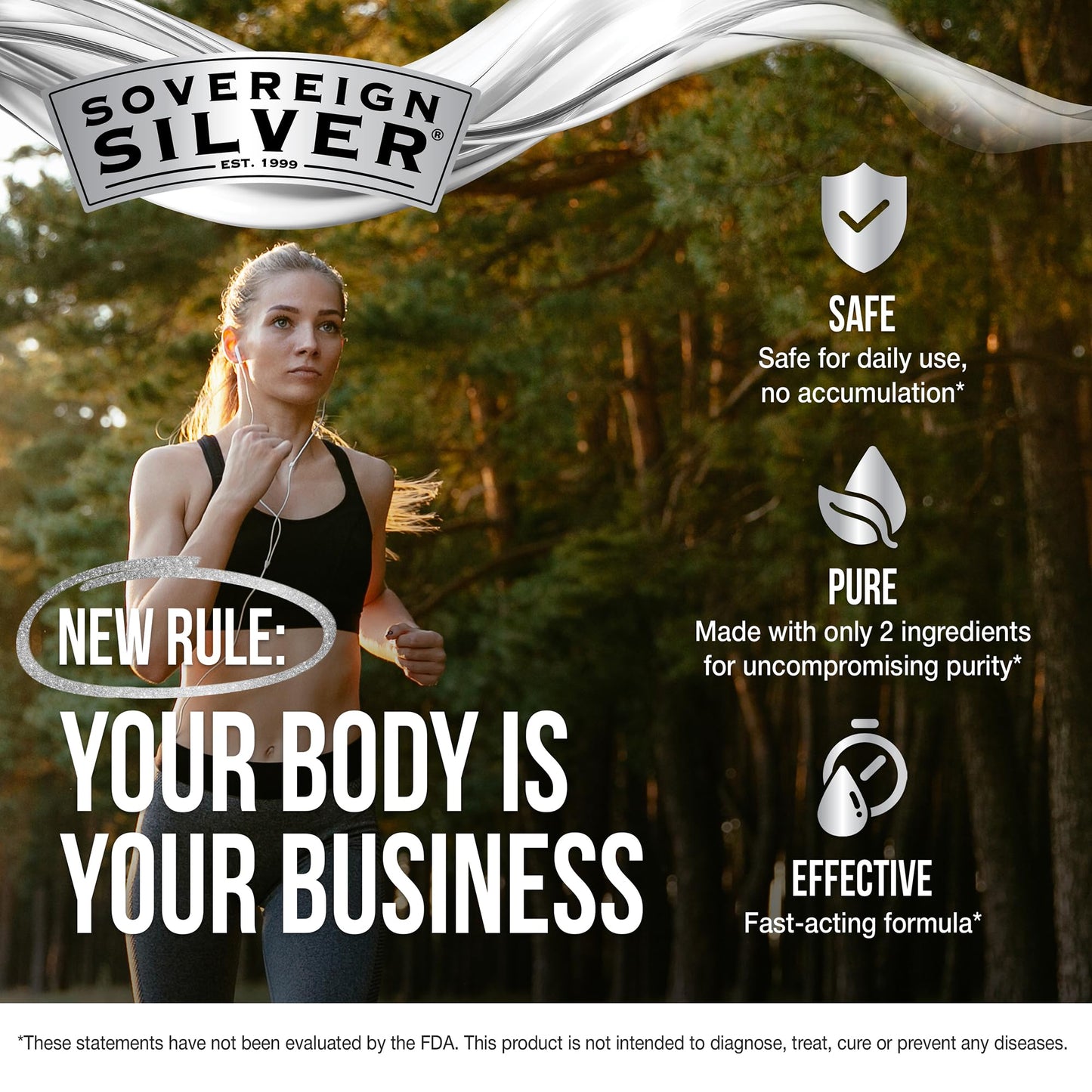 Sovereign Silver Immune Support - Colloidal Silver, Bio-Active Silver Hydrosol, 10 ppm, Liquid Dropper, 4 Fl Oz, (118 mL) Sovereign Silver