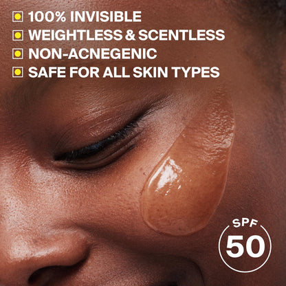 Supergoop! Unseen Sunscreen - SPF 50 - Clear & Invisible Face Sunscreen + Broad Spectrum + Makeup-Gripping Primer Supergoop!