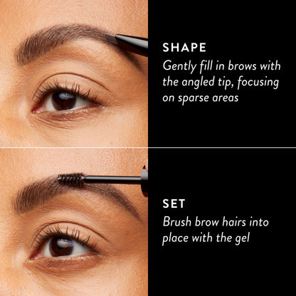 LAURA GELLER Sculpt-n-Stay 2-in-1 Eyebrow Pencil & Gel, Taupe LAURA GELLER NEW YORK