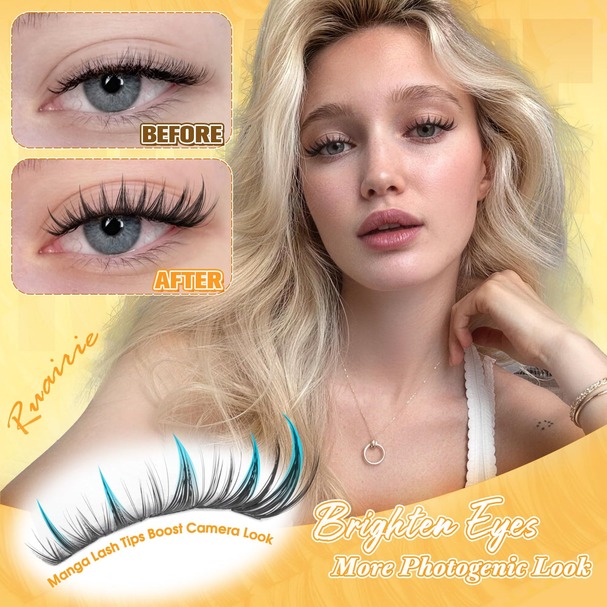 Manga Lash Clusters Anime Lashes Clusters Wispy Cluster Eyelash Extensions Ruairie