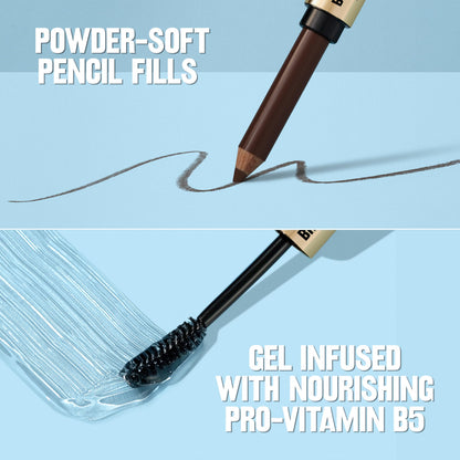 Revlon ColorStay Brow Fantasy Pencil & Gel, 004 Dark Brown REVLON
