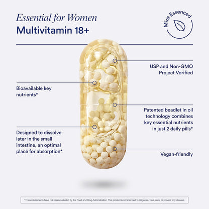 Ritual Multivitamin for Women 18+ & Daily Gut Health Support, 30 Days Supply