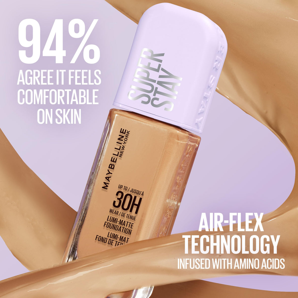 Maybelline Super Stay Lumi-Matte Foundation, Lightweight and Buildable Full Coverage Foundation Makeup For Up To 30HR Wear, 220, 1 Count MAYBELLINE
