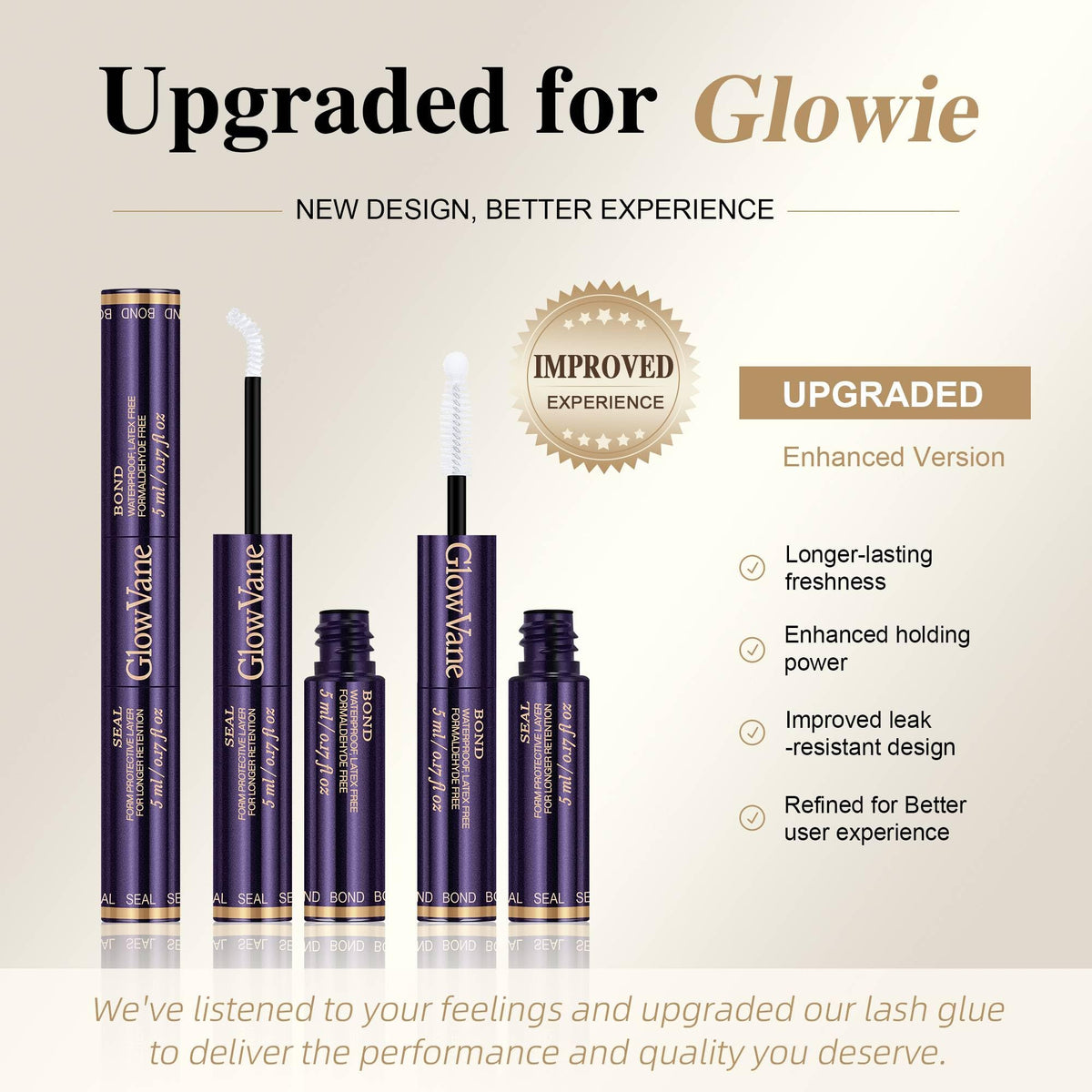 UPGRADED BOND Glowvane Lash Clusters Kit, Wispy Curved Band Lashes, Winkie GlowVane