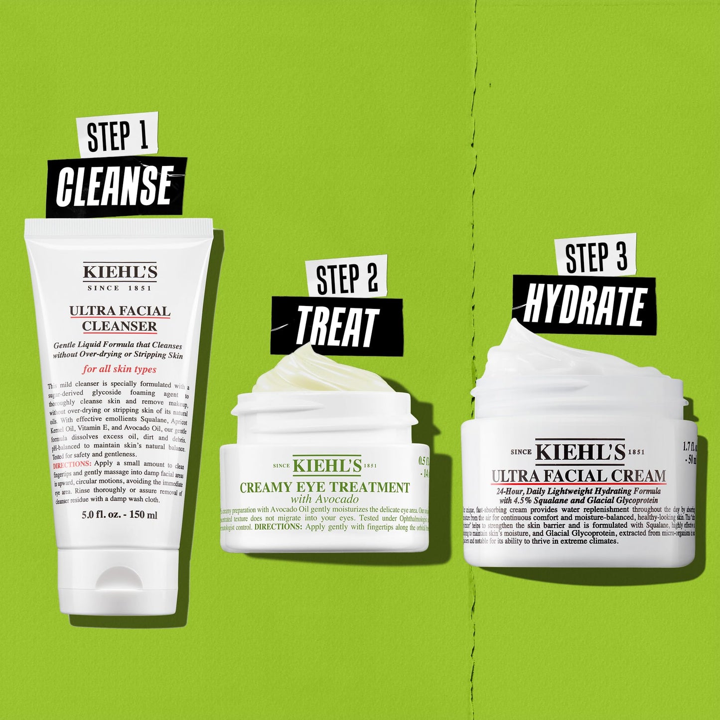 Kiehl's Avocado Eye Treatment, Nourishing and Hydrating Eye Cream, Avocado Oil and Caffeine to Energize and Invigorate Skin, Tired Eyes Kiehl's