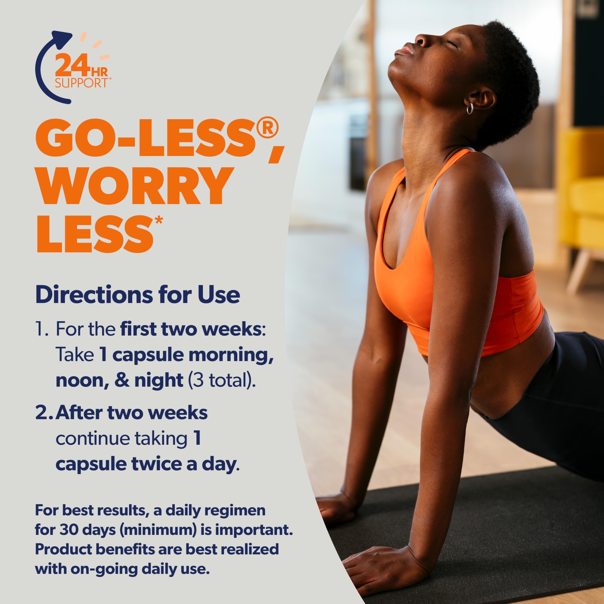 AZO Bladder Control with Go-Less Daily Supplement | Helps Reduce Occasional Urgency, leakage due to laughing, sneezing and exercise††† | 72 Capsules AZO buy australia supplements