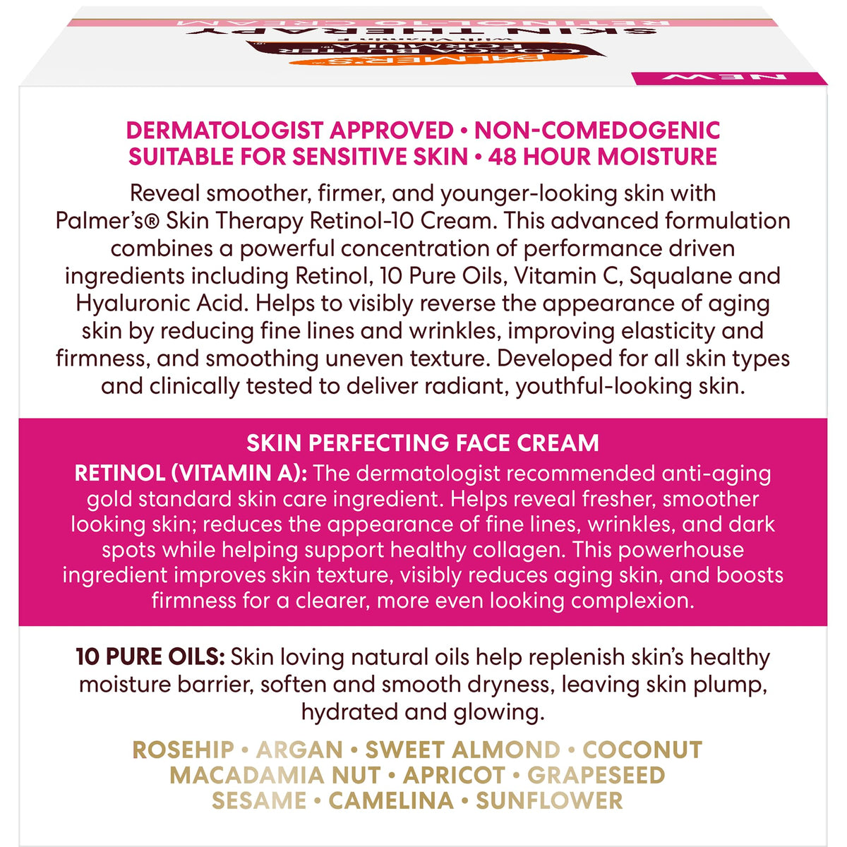 Palmer's Skin Therapy Face Cream, Retinol-10 Moisturizer (2.7 Oz) Palmer's