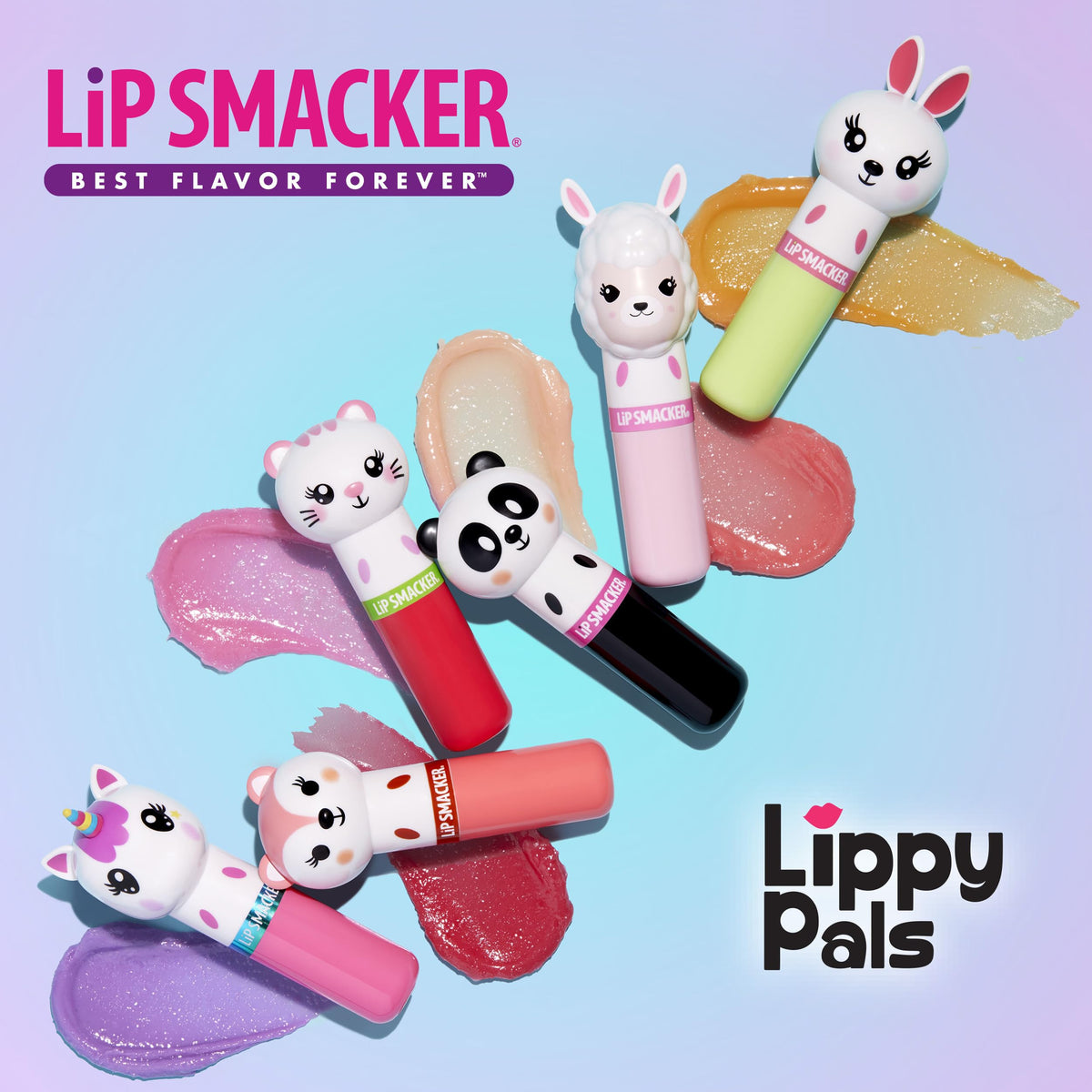 Lip Smacker Lippy Pals Unicorn, Flavored Moisturizing & Smoothing Soft Shine Lip Balm, Hydrating & Protecting Fun Tasty Flavors, Cruelty-Free & Vegan - Unicorn Magic Lip Smacker