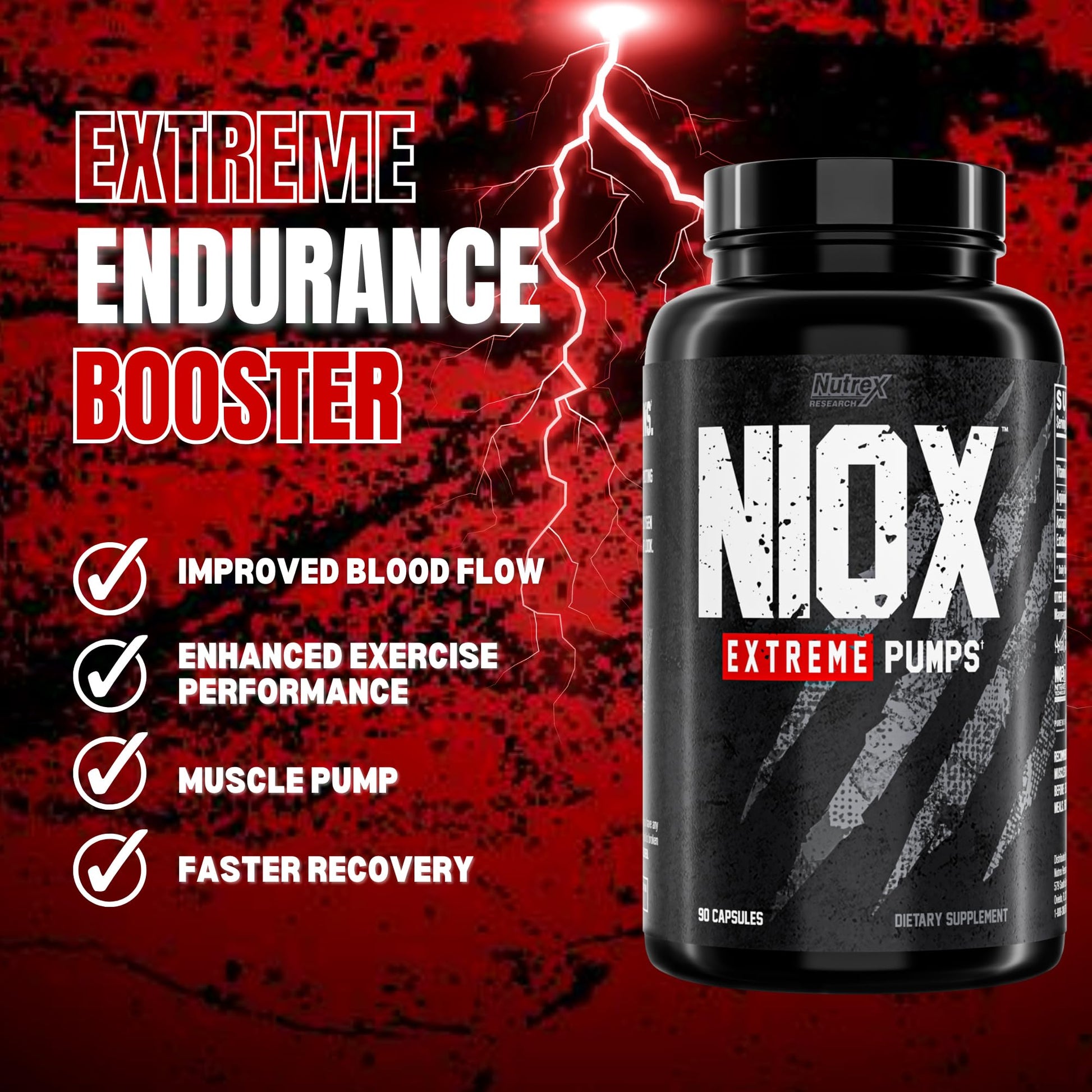 Nutrex Research NIOX Extreme Pumps - 180-Count Pre-Workout Pump Supplement Nutrex Research buy australia supplements