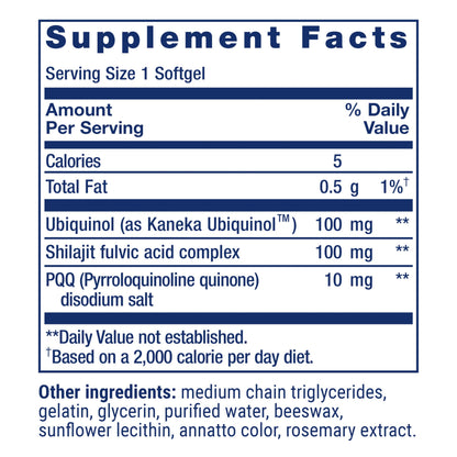 Life Extension Super Ubiquinol CoQ10 with PQQ, coenzyme Q10, pyrroloquinoline Quinone, Heart Health Supplement, Maximum Absorption Life Extension