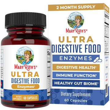 MaryRuth Organics Ultra Digestive Enzymes Capsules | Up to 2 Month Supply | Supplement for Gut Health Support | Digestion & Immune Support with Amylase | Lipase & Lactase | Vegan | 60 Count MARYRUTH'S buy australia supplements