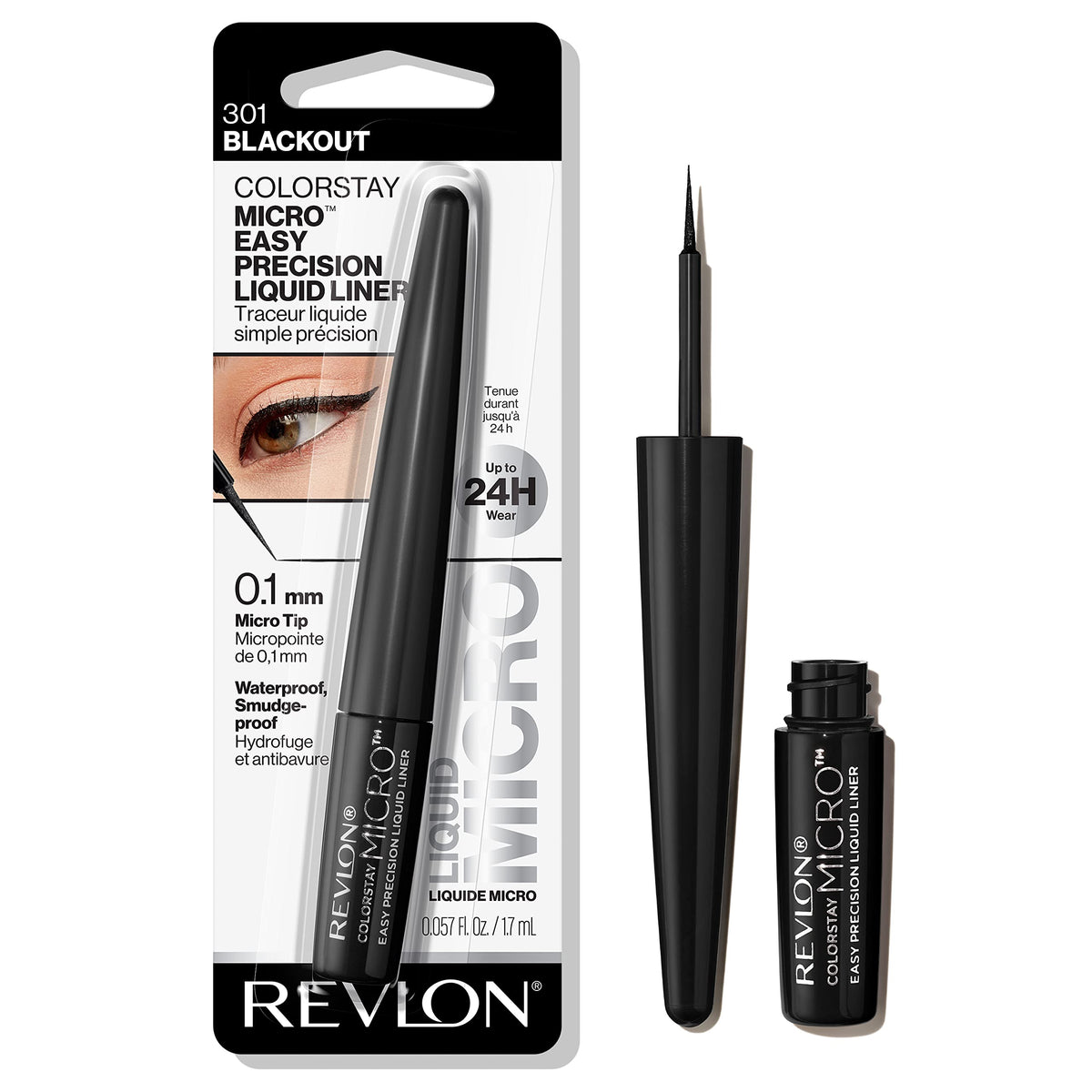 REVLON ColorStay Micro Easy Precision Liquid Liner, 301 Blackout REVLON