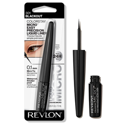 REVLON ColorStay Micro Easy Precision Liquid Liner, 301 Blackout REVLON