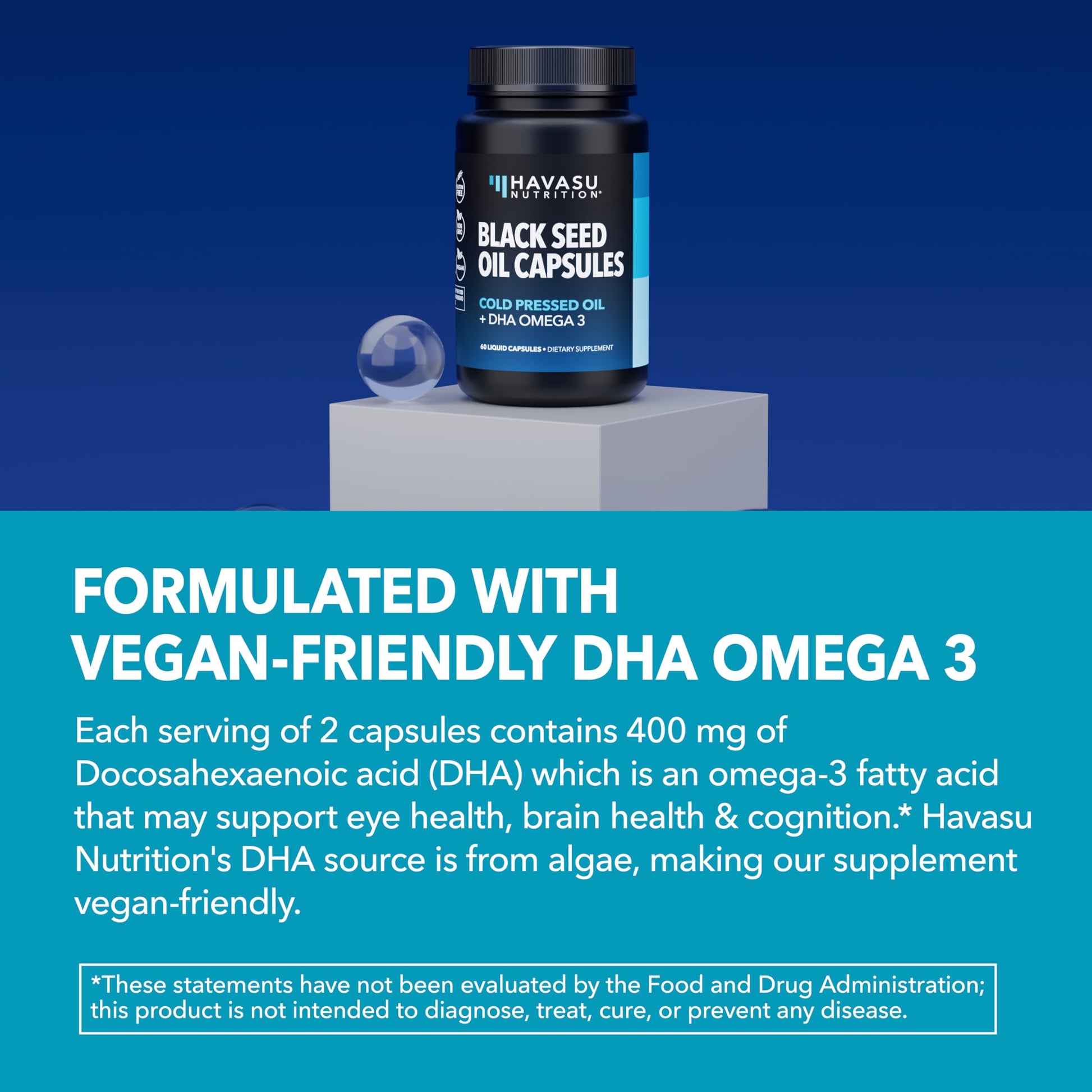 Black Seed Oil Capsules, Vegan, Non-GMO, Cold-Pressed Nigella Sativa, 90ct | 1500mg Per Serving Black Cumin Supplement for Skin Health, Immune Function, and Digestive Health, Unflavored, 30 Servings Gsupps Australia