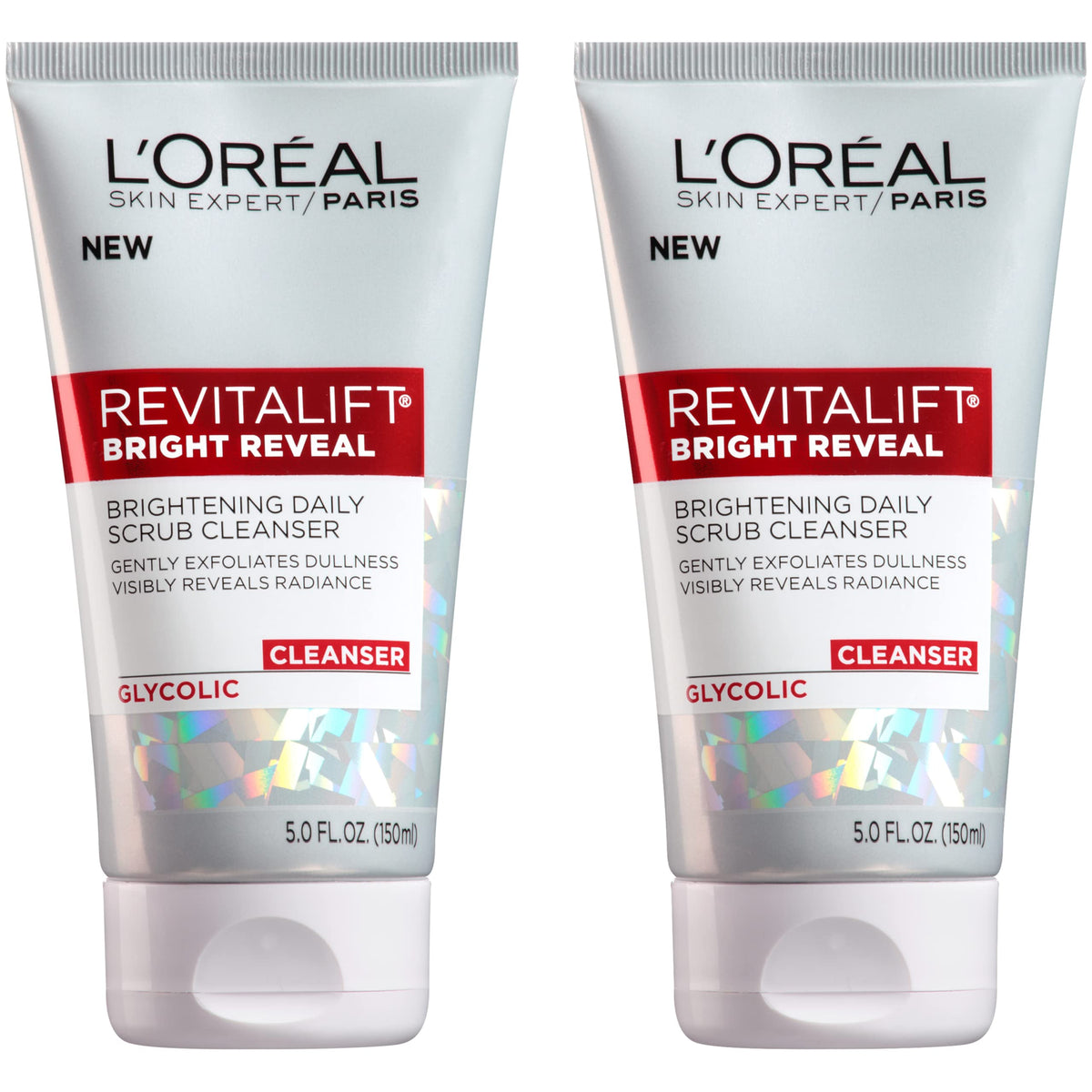L'Oreal Paris Revitalift Bright Reveal Anti-Aging Facial Cleanser with Glycolic Acid 5 fl. oz (Pack of 2) L'Oreal Paris