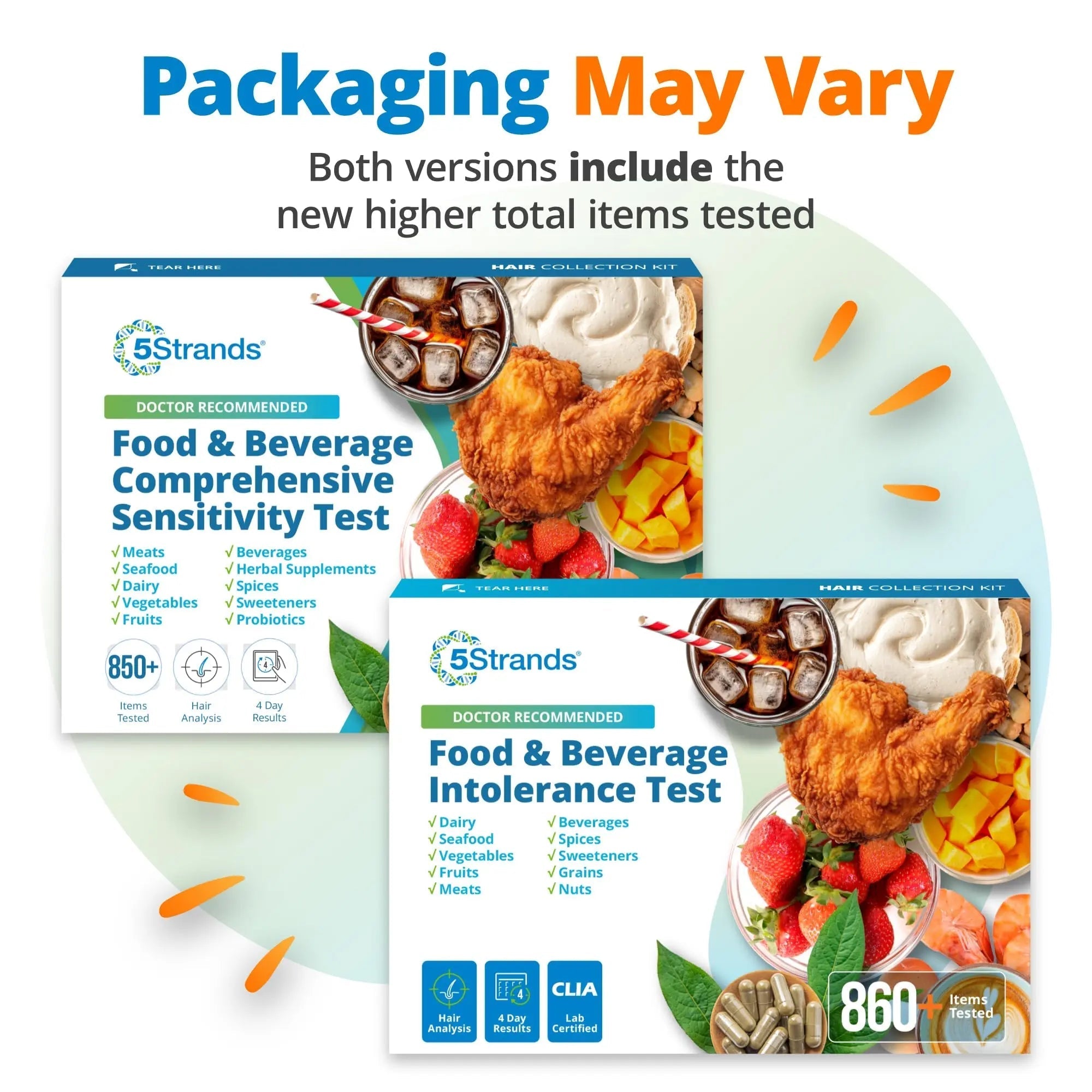 5Strands Food & Beverage Intolerance Test for Adults & Kids, 868 Items Tested, at-Home Sensitivity Testing, Hair Analysis, Gut Health Test, Results in 4 Days 5Strands buy australia supplements