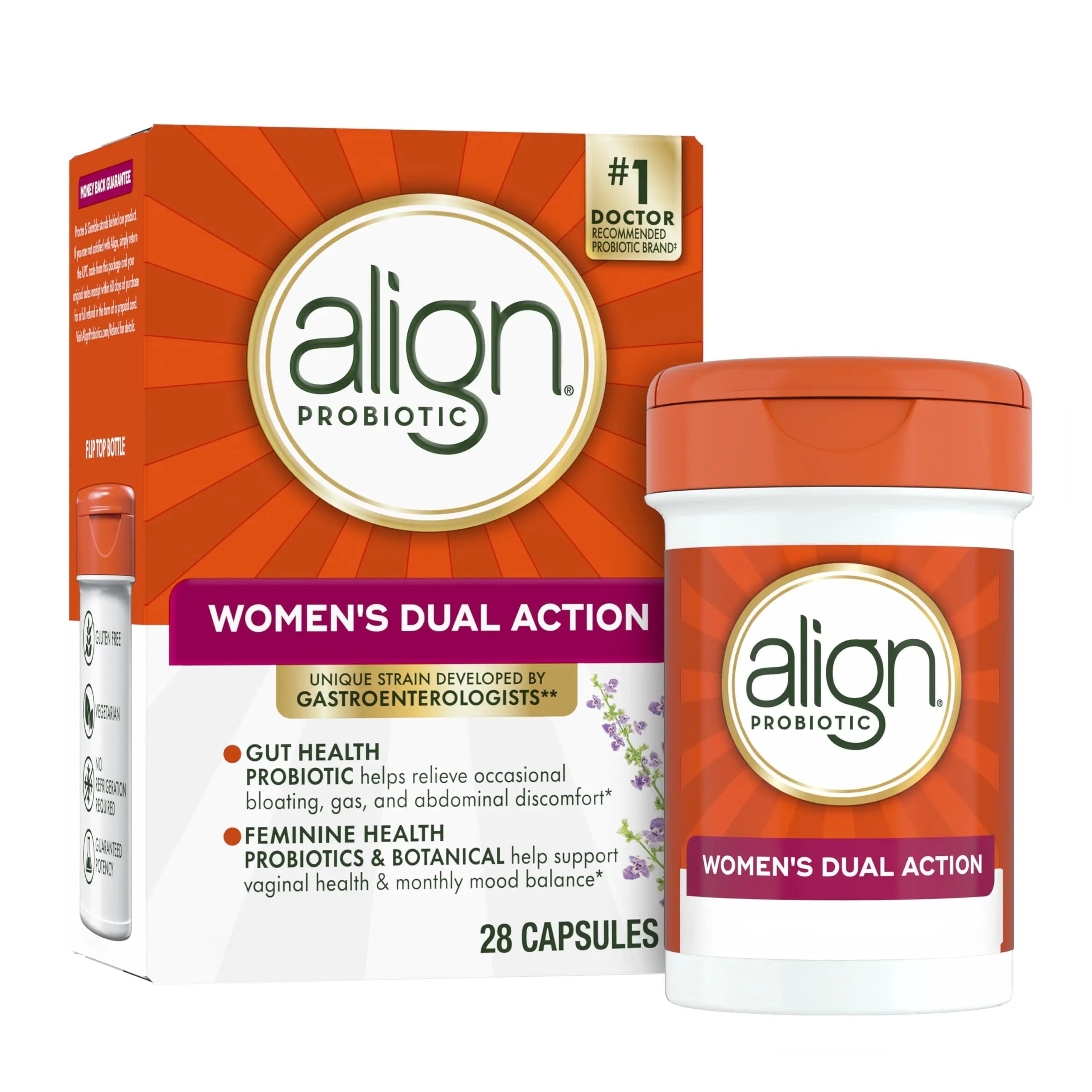 Align Probiotic, Womens Dual Action, Vaginal Probiotics for Women, Womens Probiotic for Vaginal Health Support, with Probiotics for Digestive Health, 28 Probiotic Capsules Align buy australia supplements