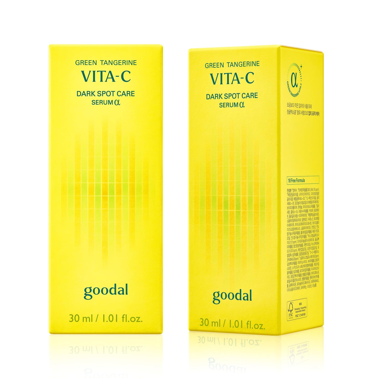 GOODAL Green Tangerine Vitamin C Serum [Advanced Ver.] – Facial Serum with 5% Niacinamide & Exosome Technology GOODAL