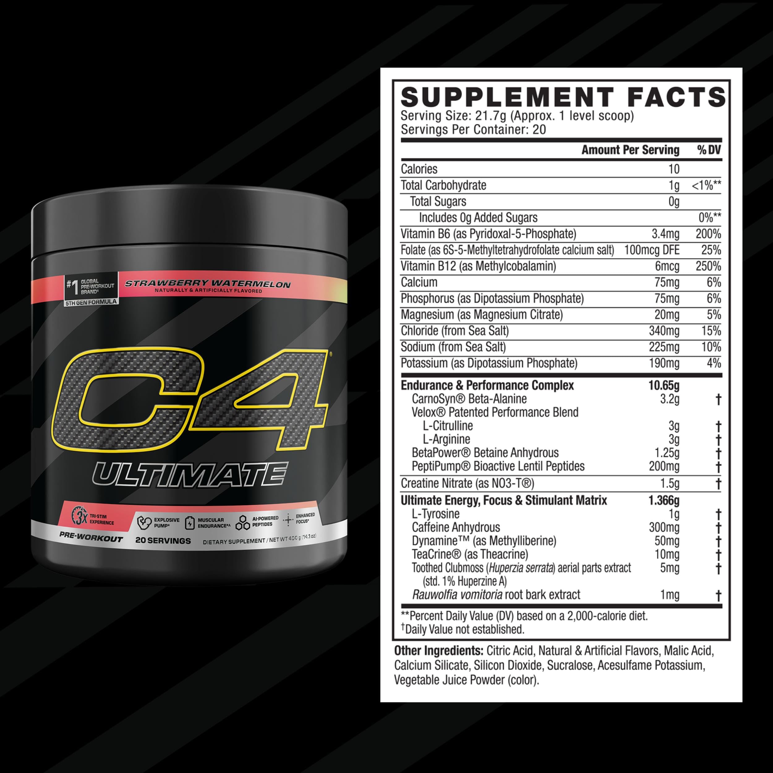 C4 Ultimate Pre Workout Powder Watermelon - Sugar Free Preworkout Energy Supplement for Men & Women - 300mg Caffeine + 3.2g Beta Alanine C4 buy australia supplements