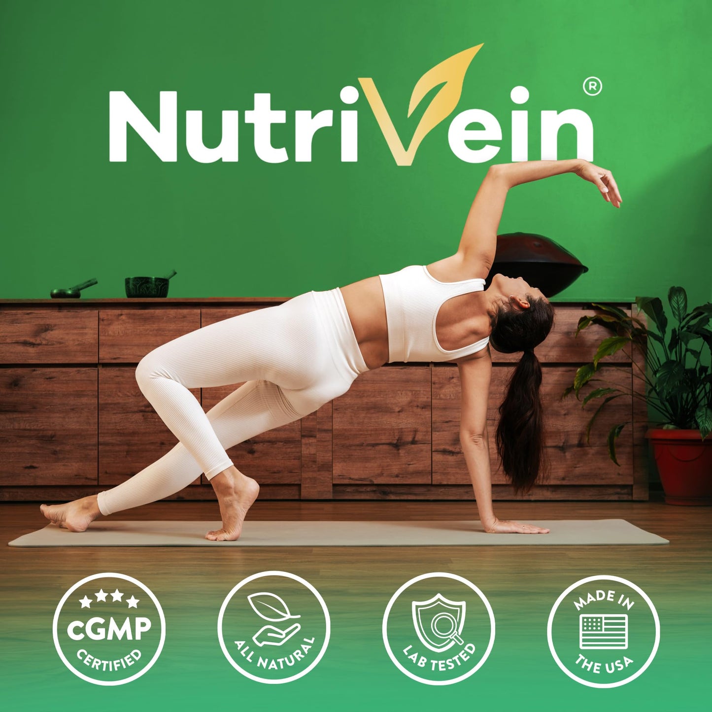 Nutrivein Premium Citrus Bergamot Supplement 1400mg 25:1 Bergamia Extract - 60 Day Supply (120 Capsules): Powerful Italian Citrus Bergamot 1400 mg+ Nutrivein