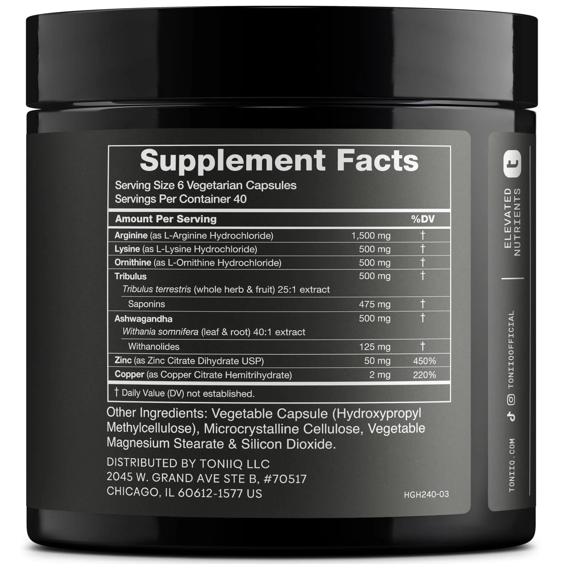 HGH Supplements for Men & Women (240 Count) 3,550mg+ Support Muscle Growth & Healthy Levels of Human Growth Hormone for Men, with High-Purity Arginine, Ornithine, Lysine, Tribulus, and Ashwagandha TQ Toniiq buy australia supplements
