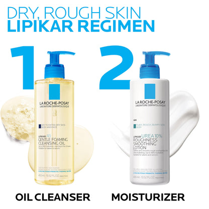 La Roche-Posay Lipikar Urea 10% Body Lotion for Dry Skin, 13.52oz La Roche-Posay