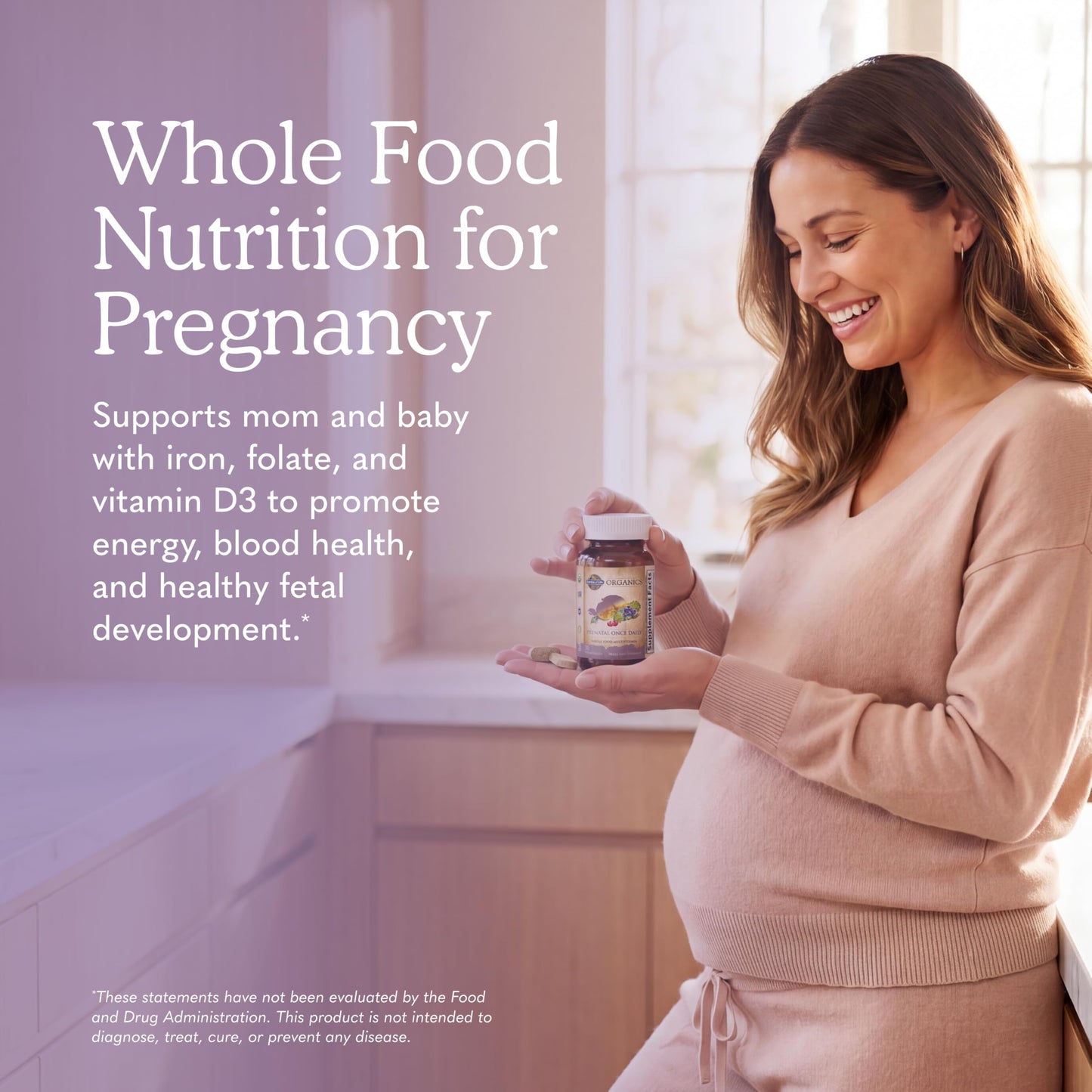 Garden of Life Prenatal Vitamins for Women, Organics Folate for Energy & Healthy Fetal Development, Non-constipating Iron, Vitamin C, B6, B12, D3, Non-GMO, Gluten-Free, Vegan, 90 Day Supply Gsupps Australia