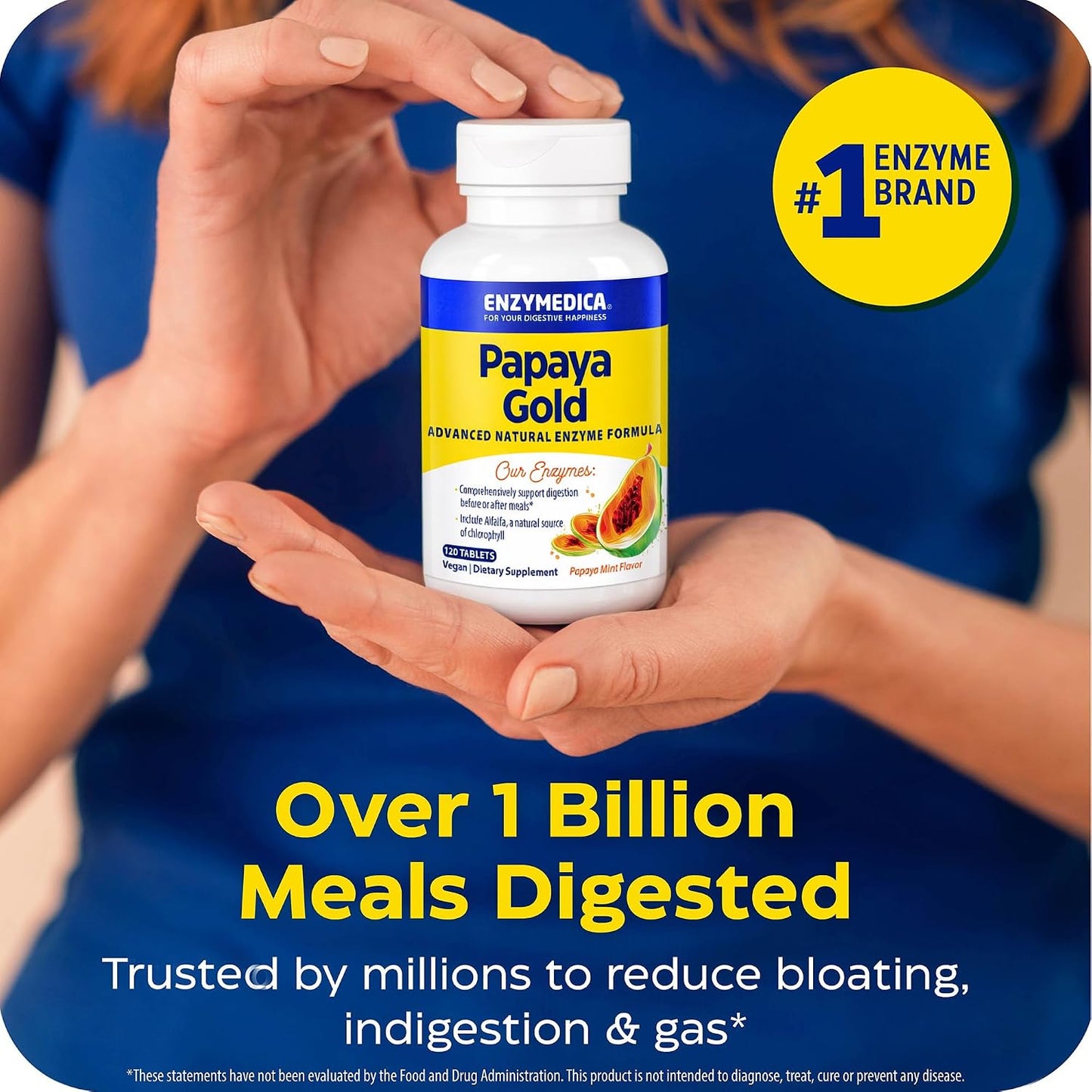 Enzymedica Papaya Gold - Papaya Enzymes Chewable - 120 Tablets Gsupps Australia
