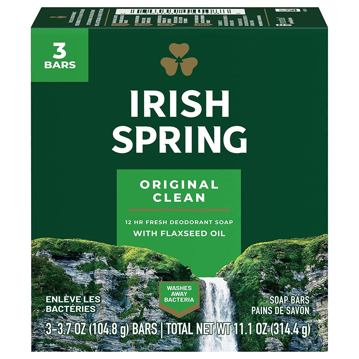 Irish Spring Original Deodorant Soap 3 Bars, 2 Pack (6 Total) Irish Spring