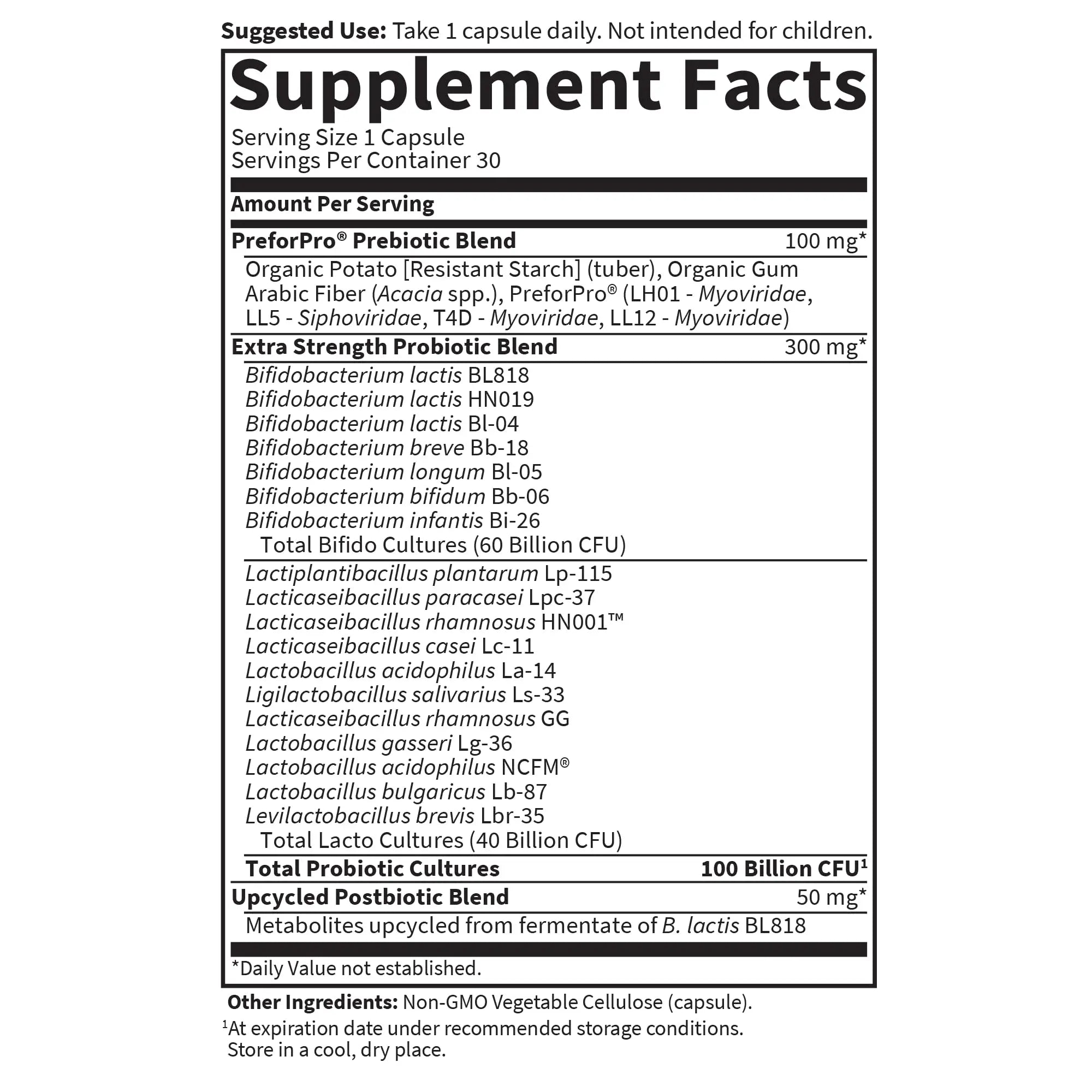 Garden of Life Dr Formulated Probiotics 100 Billion CFU Pre + Pro + Postbiotics - Extra Strength Digestive & Immune Support for Men and Women, Potato, Acacia, Postbiotic Metabolites, 30 Capsules Garden of Life buy australia supplements
