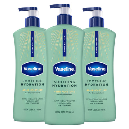 Vaseline Soothing Hydration Body Lotion with Aloe Vera Extract 20.3oz 3ct Vaseline