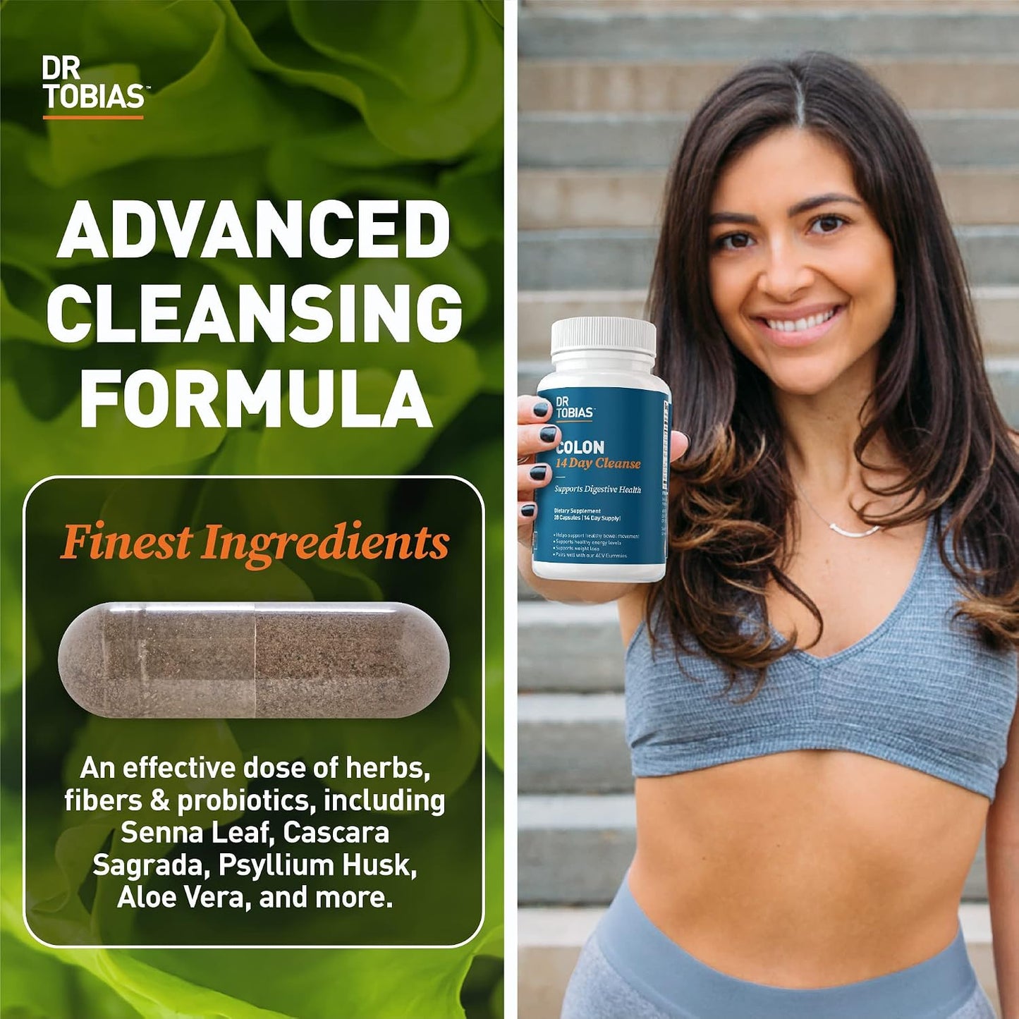 Dr. Tobias Colon 14 Day Cleanse & Liver 21 Day Cleanse Supplements, with Fiber, Herbs & Probiotics, Solarplast, Artichoke, Milk Thistle, Supports Gut and Liver Health.