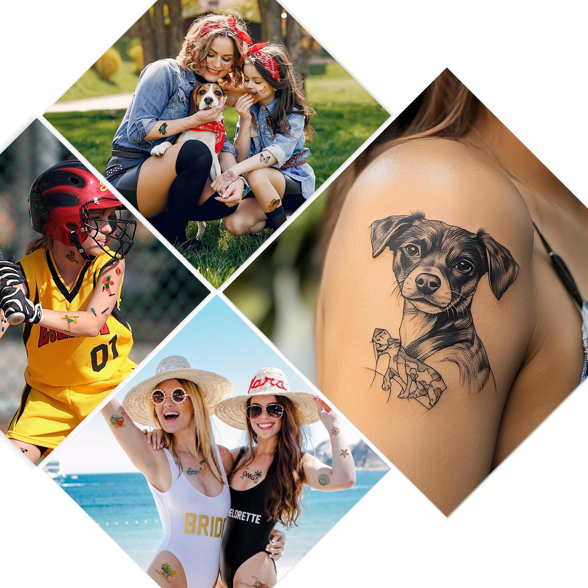 Printable Temporary Tattoo Paper for INKJET Printer, Custom Tattoo Sticker Jecqbor