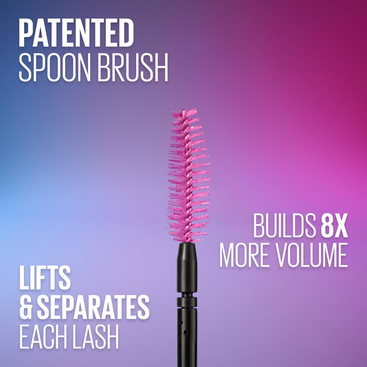 Maybelline Volum' Express The Falsies Waterproof Mascara, Volumizing and Separating Make Up Formula, Very Black, 1 Count MAYBELLINE