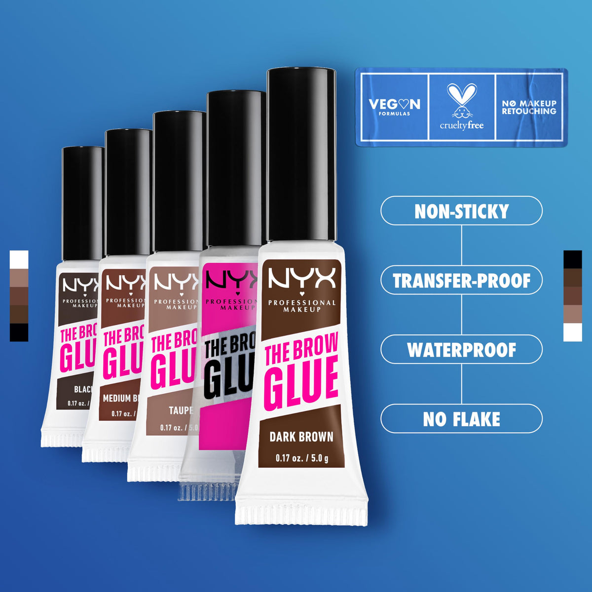 NYX PROFESSIONAL MAKEUP The Brow Glue, Extreme Hold Eyebrow Gel - Clear NYX PROFESSIONAL MAKEUP