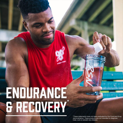 BSN Amino X Muscle Recovery & Endurance Powder with BCAAs, 10 Grams of Amino Acids, Keto Friendly, Caffeine-Free, Support Endurance, Zero Sugar, Blue Raz, BSN