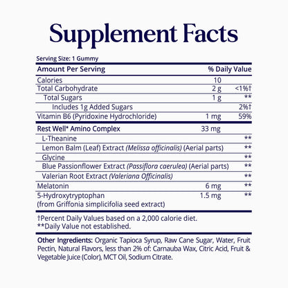 SugarBearPro Sleep Gummy 2 Month Supply, Extra Strength Melatonin 6mg, for Men & Women, Vegan Vitamin B6, L-Theanine, 5 HTP, Valerian, Sleep Aid for Adults & Teens, Certified Kosher