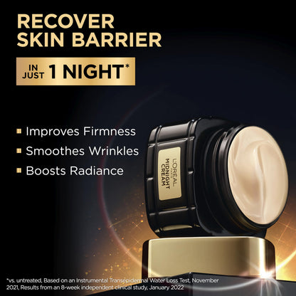 L'Oreal Paris Age Perfect Anti-Aging Midnight Cream 1.7 Oz + Serum Sample L'Oreal Paris