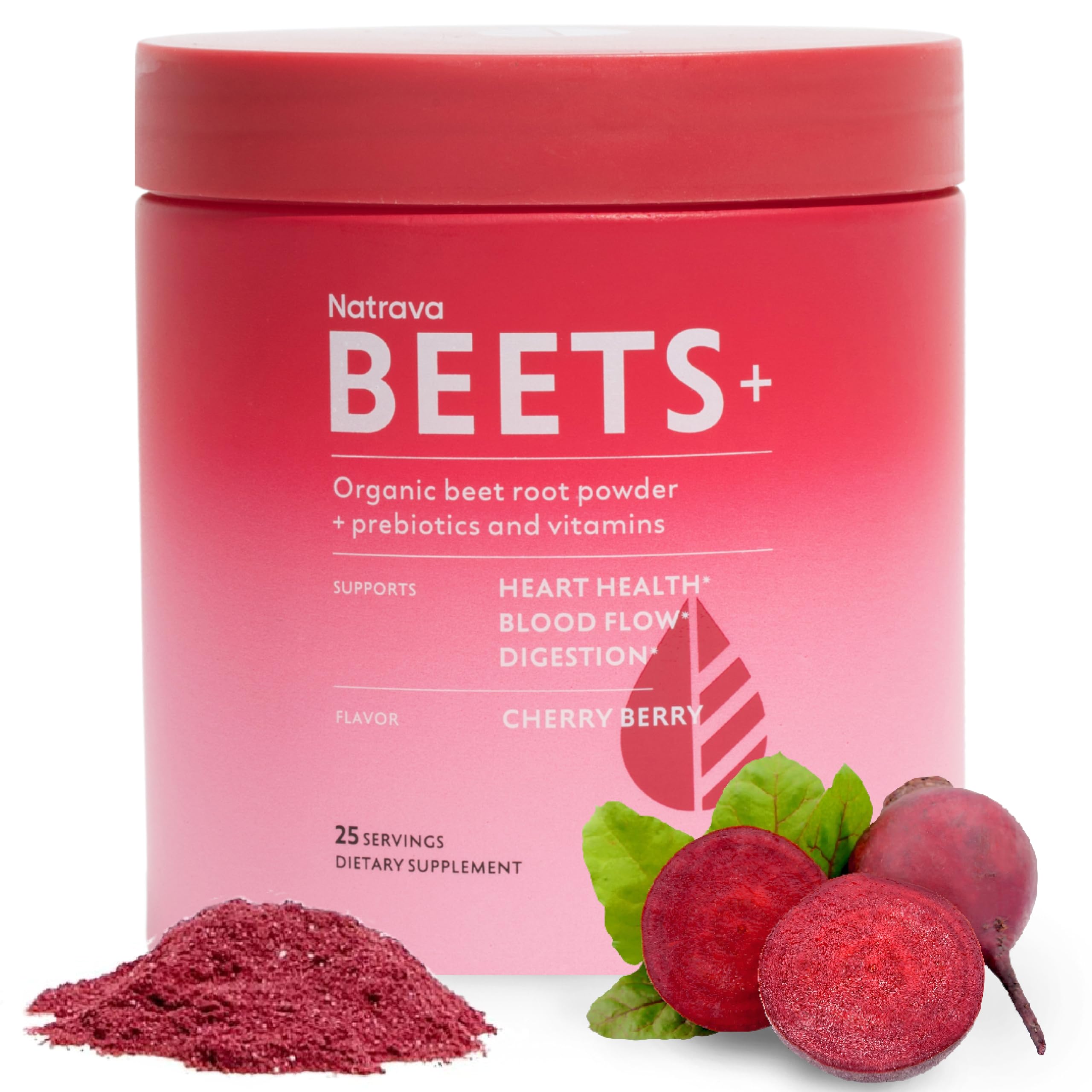 Natrava Beets+ Organic Beet Root Powder Blend Fortified with Vitamins & Prebiotics for Heart Healthy Energy & Nitric Oxide Production Natrava buy australia supplements