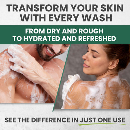 Tea Tree Body Wash MaxTherapy with 100% Tea Tree Oil for Skin, 2-Pack KESMEDIK