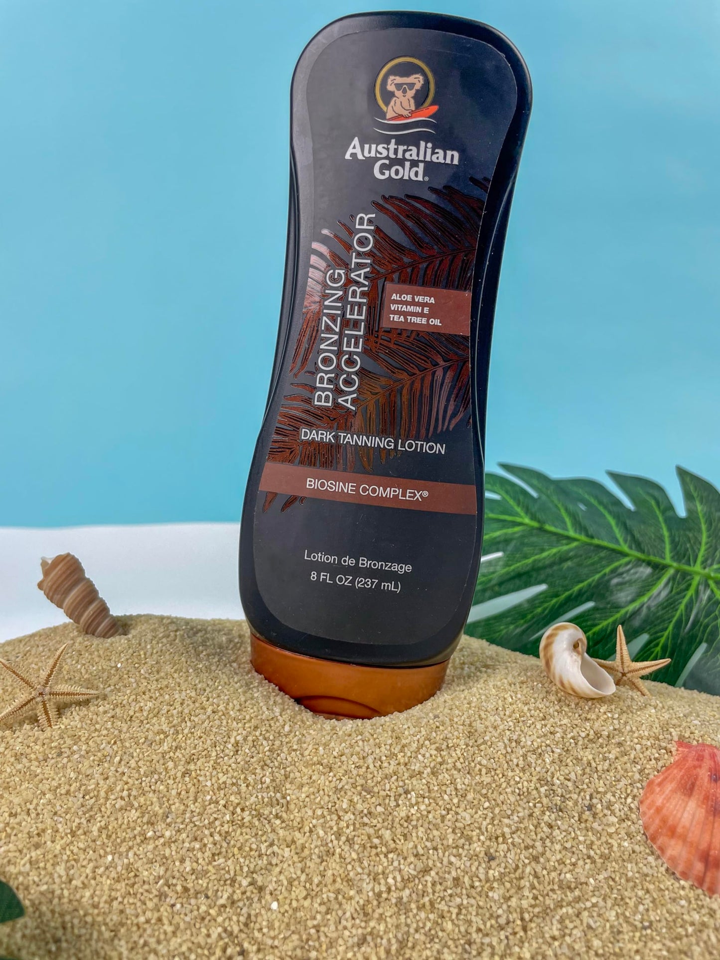 Australian Gold Dark Tanning Accelerator Lotion With Bronzer, 8 Ounce, New Package Same Formula, B003GX5SSC Australian Gold