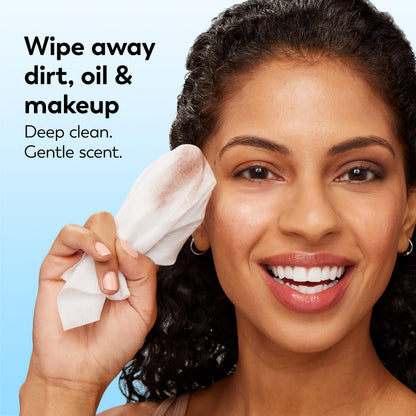 Olay Cleanse Makeup Remover Wipes, Rose Water Scent, Facial Cleansing Wipes Remove Makeup Dirt & Oil, Removes Waterproof Mascara, Soft Cloths for Eyes Face & Neck, No Greasy Residue, 25 Count, 3-Pack Olay
