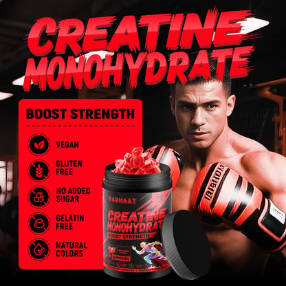 NSF Certified Creatine Gummy - Creatine Monohydrate Gummies 5g for Men & Women - Boost Focus,Strength, and Endurance, Vegan, Gluten-Free, Non-GMO, 2.5 Gram Creatine Parhaat