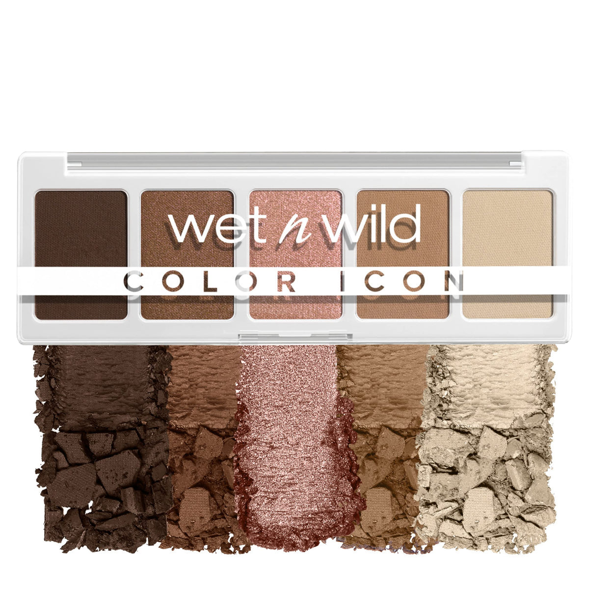 wet n wild Color Icon Eyeshadow Makeup 5 Pan Palette, Matte, Shimmer, Metallic, Long Wearing, Rich Buttery Pigment, Cruelty Free - Walking On Eggshells wet n wild